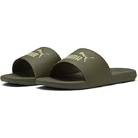 PUMA Cool Cat 2.0, Sandalias deslizantes Unisex Adulto, Loden Green-Calming Green, 42 EU