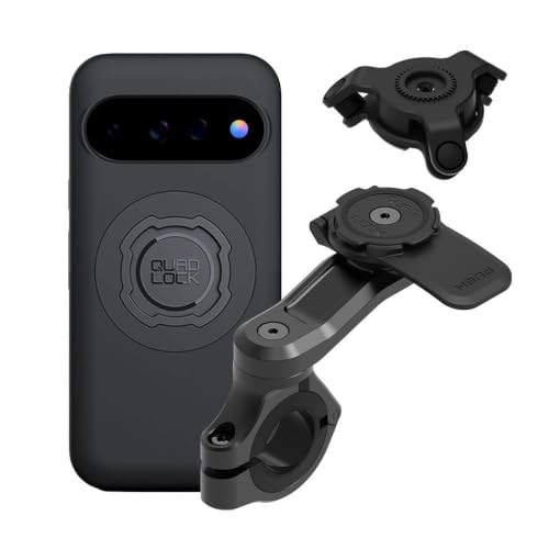 Image of Quad Lock Motorcycle Handlebar Mount PRO Kit with Vibration Dampener and MAG Phone Case for Google Pixel 11