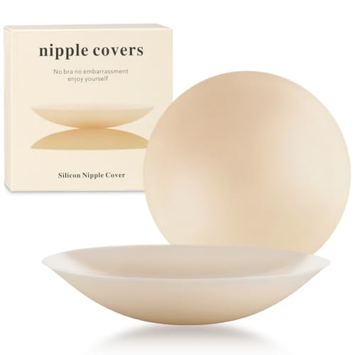 Nipple Covers - Sticky Adhesive Silicone Nipple Pasties,reusable Seamless pasty Nipple Pasties for women