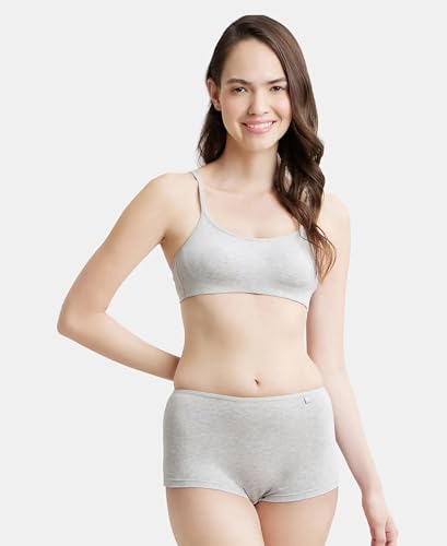Image of Jockey SS12 Women's Wirefree Non Padded Super Combed Cotton Elastane Stretch Full Coverage Beginners Bra with Adjustable Straps (Pack of 2)