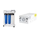 iSpring CRO1000 4-Stage Commercial Reverse Osmosis Water Filtration System (1000 GPD) + iSpring PMP1000 Water Booster Pump