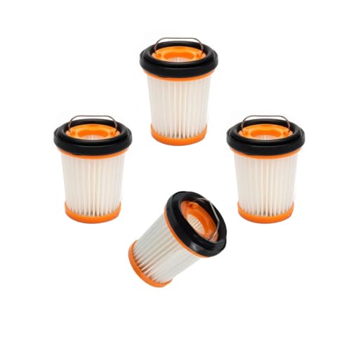 Replacement Fabric Filter WV200 Compatible with Shark Wandvac ION W1 587 S87 Cordless Handheld Vacuum WV201 WV205 WV220 WV200C WV203C WV221 WV250 WV251, Replaces XHFWV200, 4 Pack