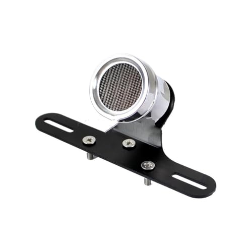 Feu arrière LED rétro pour moto Scrambler avec grille en maille et éclairage plaque