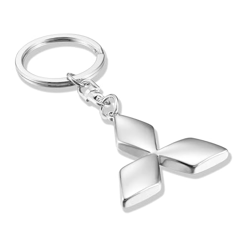 Image of Creative Car Logo Keychain for Car 3D Chrome Metal Alloy Key Chain Gifts for Women and Men Keyring Universal Size