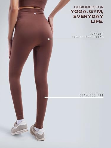 Image of CAVA Sky-Rise Leggings for Women | Ultra High-Waist, 4-Way Stretch, Seamless, Barely-There Feel, Anti-Cameltoe | Activewear Bottoms