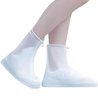 Thickened and wear-resistant Waterproof, Silicone Non-Slip Overshoes, Recyclable Shoe Booties Covers for Rain, Boot Covers for Outdoor, Shoes Cover for Men and Women Children XL(7 UK M-8 UK M)