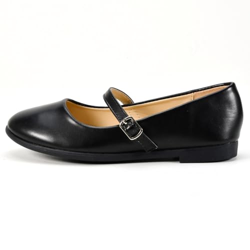 Nova Utopia Toddler Little Girls Dress Ballet Mary Jane Bow Flat Shoes2