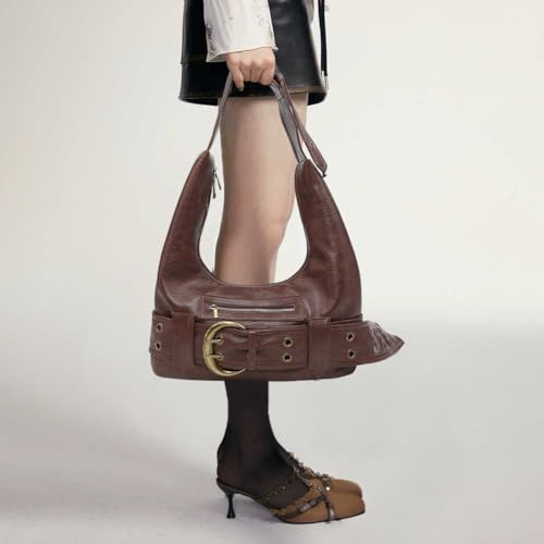 Hobo Bag for Women Vegan Leather Slouchy Tote Bag Vintage Medium Y2K Shoulder Handbag for travel2