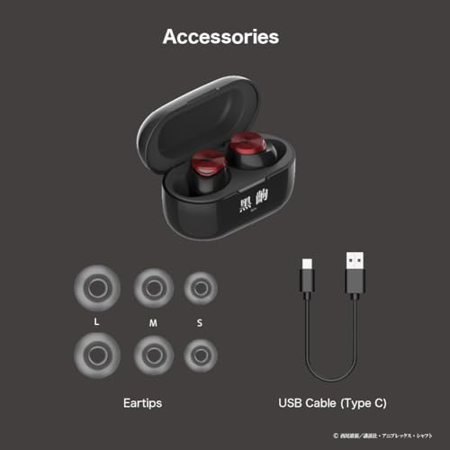 Image of AVIOT Monogatari Series Anime Wireless Earbuds TE-D01v-MGK 怪(Kai) Model - Officially Licensed, Special Package & Design, Japanese Voice, Noise Cancelling, Bass