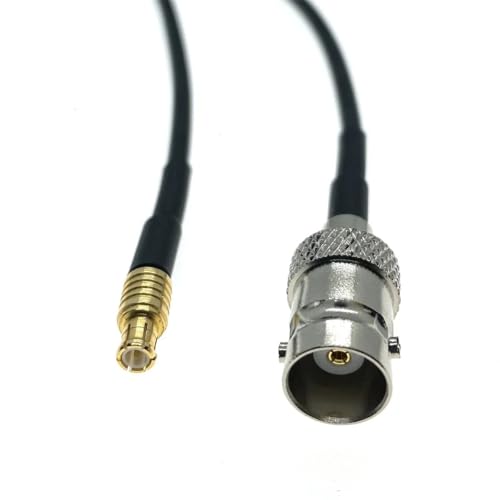 QYZLVCES(���X) RG174 MCX�I�X-BNC���X�v���ORF�R�l�N�^�����W�����p�[�P�[�u��(4inch 10cm)