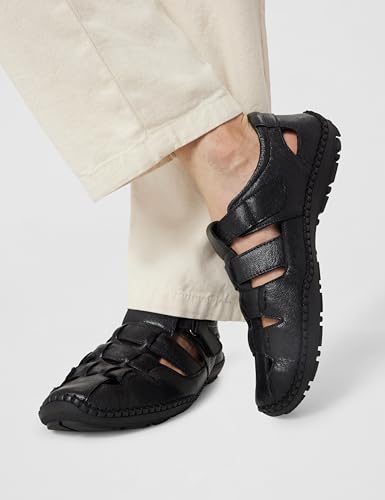 Image of Lee Cooper LC9274C Men's Fisherman Leather Sandal | Sandal for Office & Everyday Comfort | Cushioned Grip Insole | Lightweight & Stylish Sandal for Travel and Outdoor