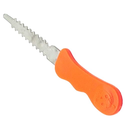 Gogogmee Herramienta Profesional Inoxidable para Tallar Calabazas de Halloween Cuchillo Resistente para Corte Preciso y Decoración Fiestas