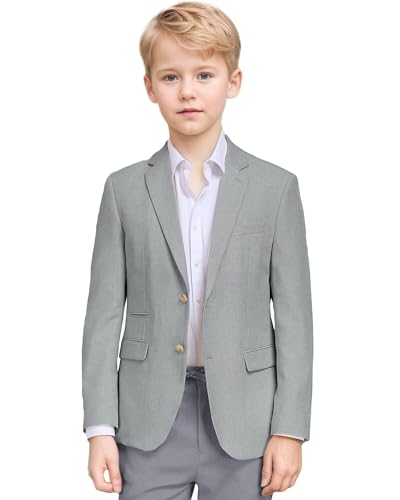 Bofan Linen Boys Blazer Formal Suit Jackets for Boy Outwear Jacket & Coats for Kids Boys’ Fashion Summer Wedding Outfit