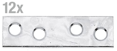 Connecting Plate Narrow Large Pack Yellow-Galvanised 50 x 14 mm / 12 STK - Image 2