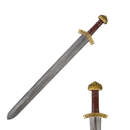 LarpGears Martial Arts Training Foam Viking Sword, 33 inches Practice Sword for Cosplay, Renaissance...