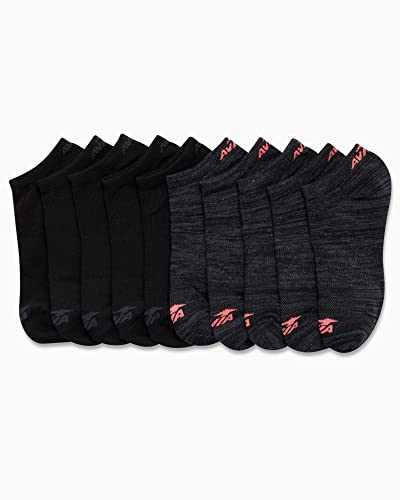 Image of Avia Womens Low Cut Socks - 6 /10 Pack Performance Stretch Cushioned Moisture Wicking Athletic No Show Socks for Women (4-12)