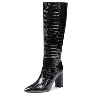 AOSPHIRAYLIAN Knee High Boots Chunk...