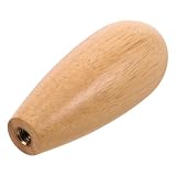 MAGICLULU Mango de Grifo de Cerveza Madera de Goma para Perilla de Grifo Accesorios de Cerveza para Bares y Fiestas