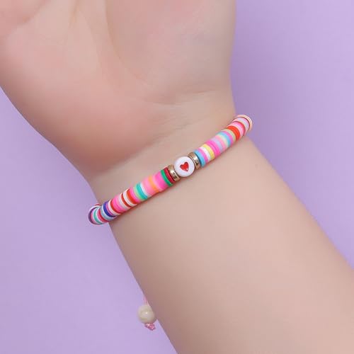 Image of First Day of Preschool Bracelet Back to School Gifts for Kindergarten / Preschool / School Gift Mama and Mini Adjustable Mother Daughter Bracelets as Supplies for Girls to Relieve Study Anxiety