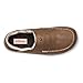 OLUKAI Moloa Slipper, Men's Premium Leather Slip-On Shoes, Soft Genuine Shearling Lining & Gel Insert, Drop-In Heel & All-Day Comfort, Toffee/Dk Wood, 9