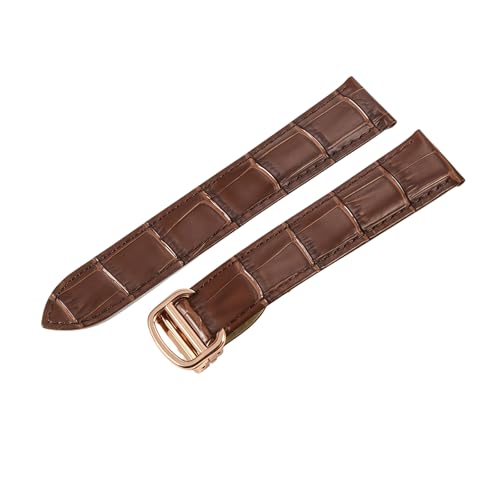 Bracelet en cuir à queue double pour Cartier Tank élégance et boucle acier