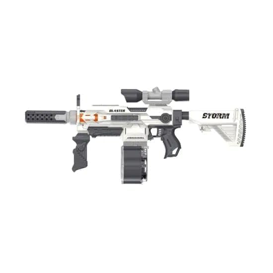 Ascetic M4 Soft Bullet Toy Gun for Boys DIY Motorized Foam Blaster with 40 Darts