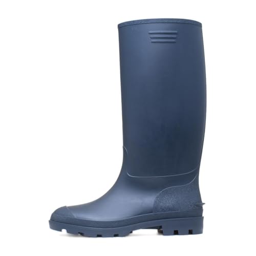Shoe Zone - Adults Navy Tall Welly - Size 6 UK - Blue