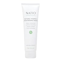Natio Australia Aromatherapy Natural Vitamin E Moisturising Cream 100ml - Hydrating Vitamin E Moisturiser for the Face, for All Skin Types - Vitamin E, Jojoba Oil & Almond Oils - Made in Australia