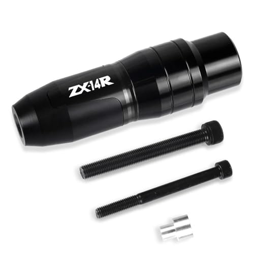 Motorrad Auspuff Rahmen Sliders Für Kawasaki Für NINJA ZX-14R ZX14R ZX1400 ZZ-R1400 ZZR1400 Aluminium Crash Pads Fallen(Black ZX14R)