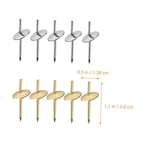 Image of 30pcs Iron Picture Hangers Sturdy Photo Hanging Nails for Drywall and Includes and Hooks Easy to Install Space-Saving Design for Decor