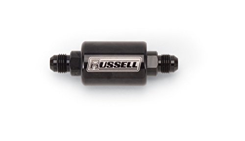 RUSSELL 650603 Black Anodize Check Valve (6an Male to 6an Male)