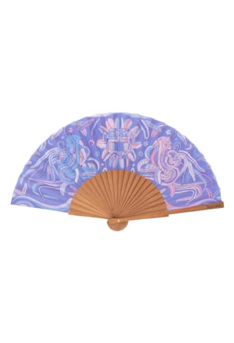 El mejor review de Ventiladores en mexico - cinco favoritos. 34 Pineda Covalin - Abanico Lik para Mujer - Diseño Mexicano Quetzalcóatl (Lila)