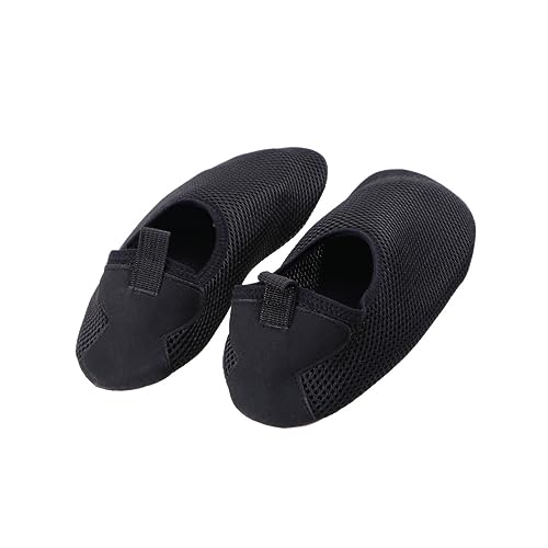 Didiseaon 1Pair Non Slip Silicone Socks for Yoga Pilates Dance Fitness Thickened Room Socks Black Enhanced Stability Balance for Home and Workouts