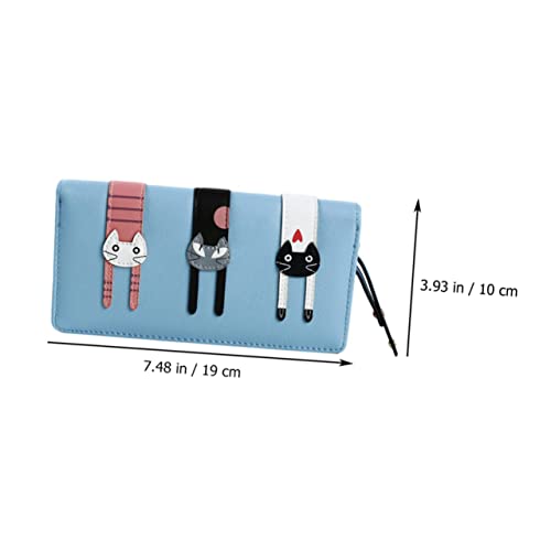 LIFKOME Wallet for Women Cute Pu Zipper Purse Compartments Faux Money Storage Bag for Travel School Shopping and Daily Use4