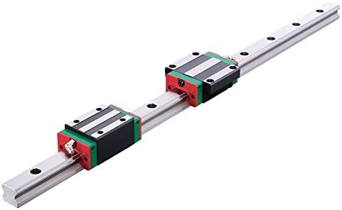 Multi Length HGR25 Linear Rail Guide & 2pcs HGH25CA Rial Block/Carriage for CNC Router Lathe Milling Machine