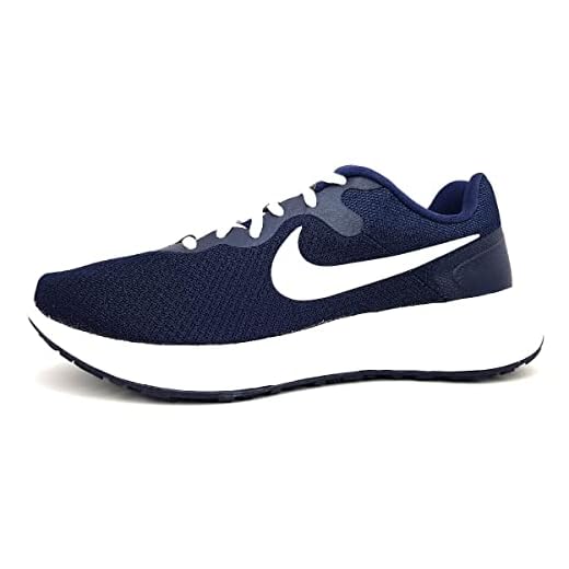 Nike Herren Revolution 6 Next Nature Running Shoe, Midnight Navy/White-Obsidian-Ashen Slate, 49.5 EU 6 Nike Herren Revolution 6 Next Nature Running Shoe, Midnight Navy/White-Obsidian-Ashen Slate, 49.5 EU