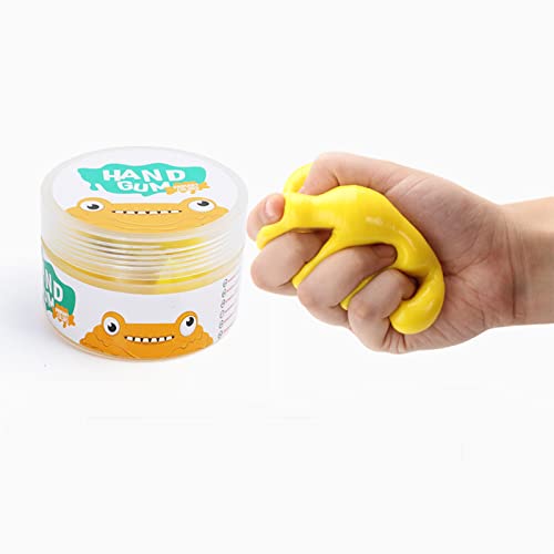 Putty Hand Strength Training Pacote com 6 recipientes transparentes para estimulação sensorial e tát
