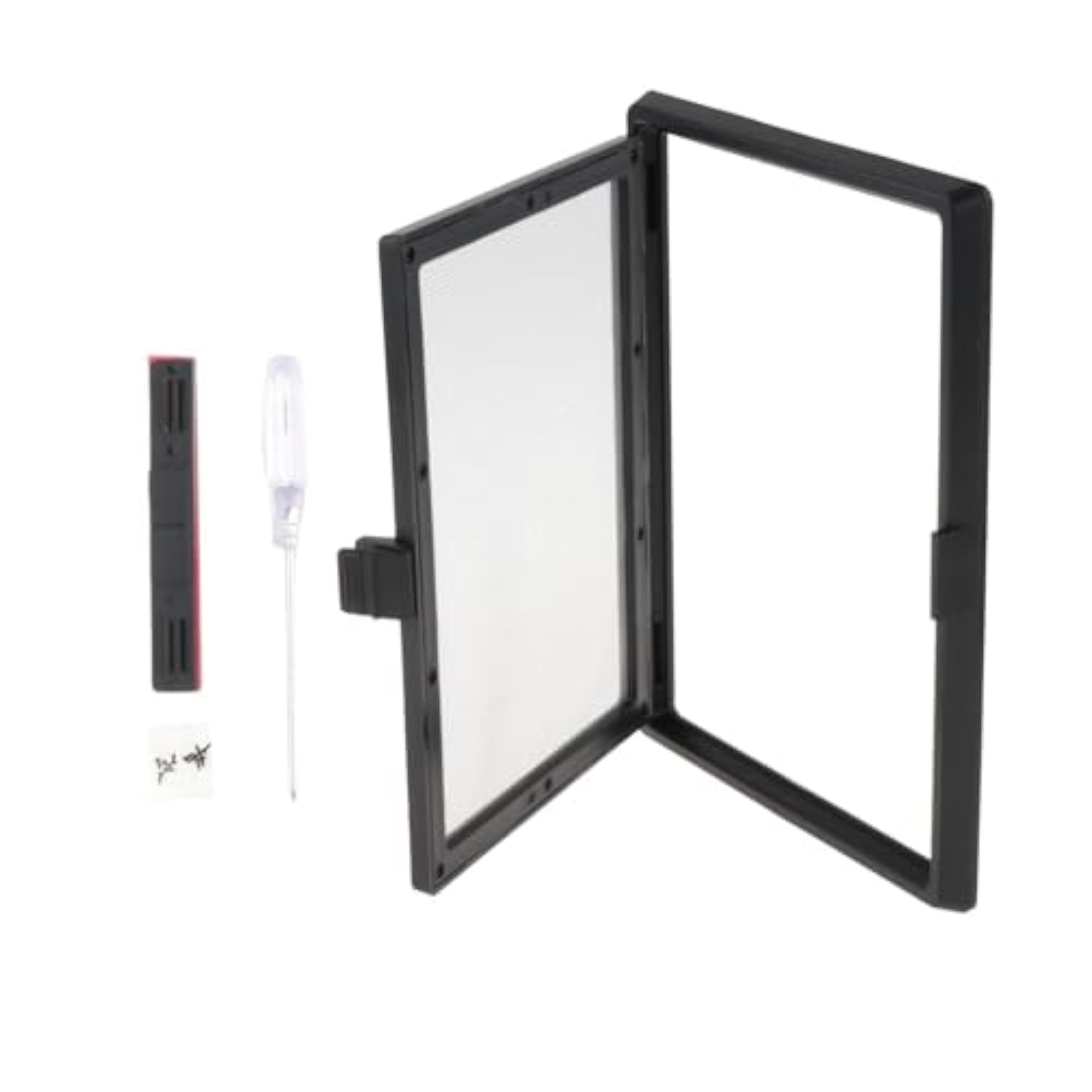 Magnetic Flap Window Screen Mesh with Mount Hardware Tool