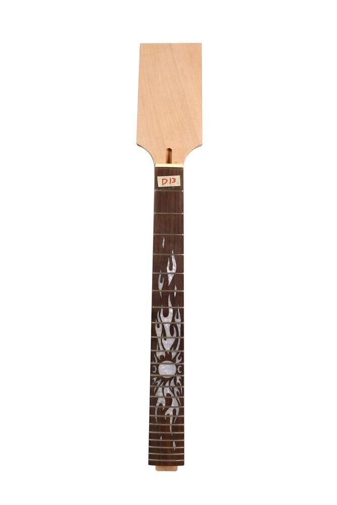 Tête de pagaie manche guitare en acajou, 22 frettes, 24.75 pouces, palissandre