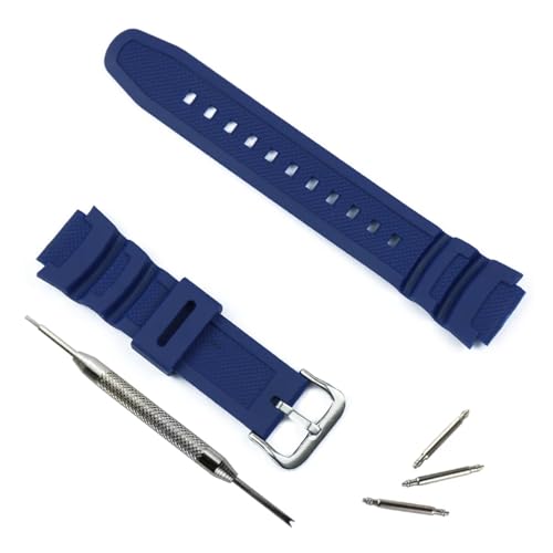 [X] XgbvYX|[chXgbvvANZT[sobNJVI AE-1200WH 1300WH W-216H F-108WH SGW500 oh(Blue silver buckle)