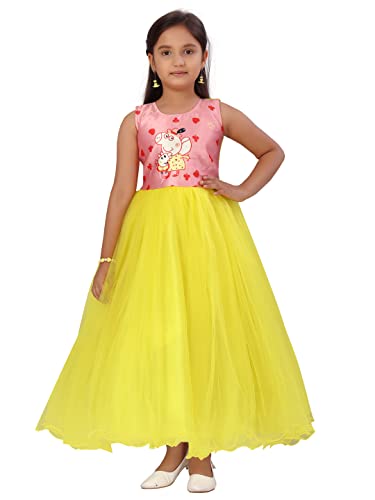 Image of Aarika Girl's Nylon Ankle Length A-Line Dress