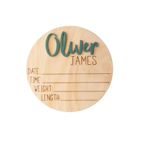 Custom Double-Sided Newborn Birth Announcement Sign – Premium Wooden Baby Name Plaque for Hospital – Personalized Milestone Keepsake for Boys and Girls - Image 4