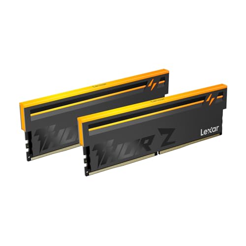 Lexar THOR Z Series RGB RAM DDR5 32GB Kit (2x16GB) 6000 MHz, Memoria Desktop PC UDIMM DRAM 288-Pin, Memoria Computer da gioco DDR5 ad alte Prestazioni Supporto Intel XMP 3.0/AMD EXPO, 1.35V
