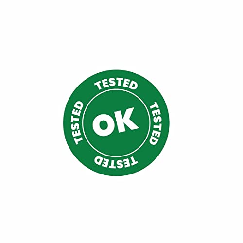 Image of CVANU 500pcs OK Tested Mini Sticker in Green Color Round Shape (20 X 20mm) cv8