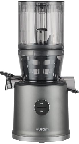 Hurom H80 ST Extractor de jugo en frío | Juicer lento para frutas y verduras | Capacidad 2,2L | Extracción automática | Libre BPA | 200W | Garantía de 15 años | (Gris titanio mate)