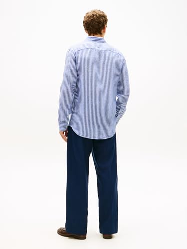 Chemise Tommy Hilfiger LINEN BENGAL STRIPE RF SHIRT EU - vue 6
