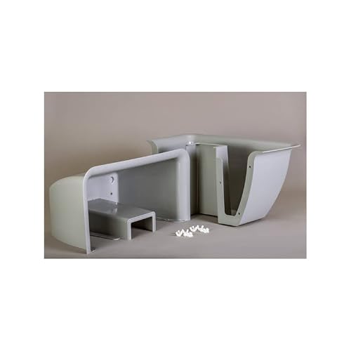 Snappot Mailbox Planter Box - Resin Planter Extra Large Flower Pot Wraps For A Deck Post Or Mail Boxes With Post - Stone Mason Gray Planter Kit #TOP1