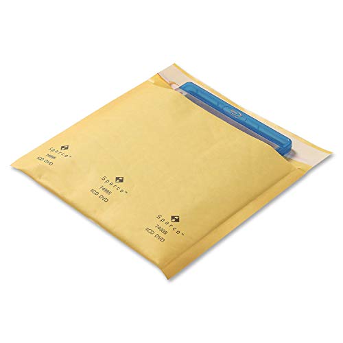 Sparco CD/DVD Cushioned Mailers, Gold