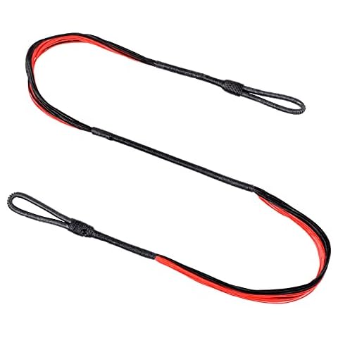 NBCGGS 19.3" Cobra Adder Crossbow String Cobra Adder String R9 Adder Crossbow Accessories,20 Strands HMPE 1600D,Red Cover