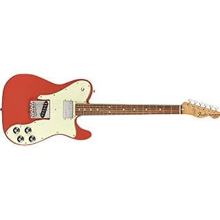 Vintera 70s Telecaster Custom PF Fiesta Red - Les Beatles, Paul McCartney, John Lennon, RIngo Starr, George Harrison